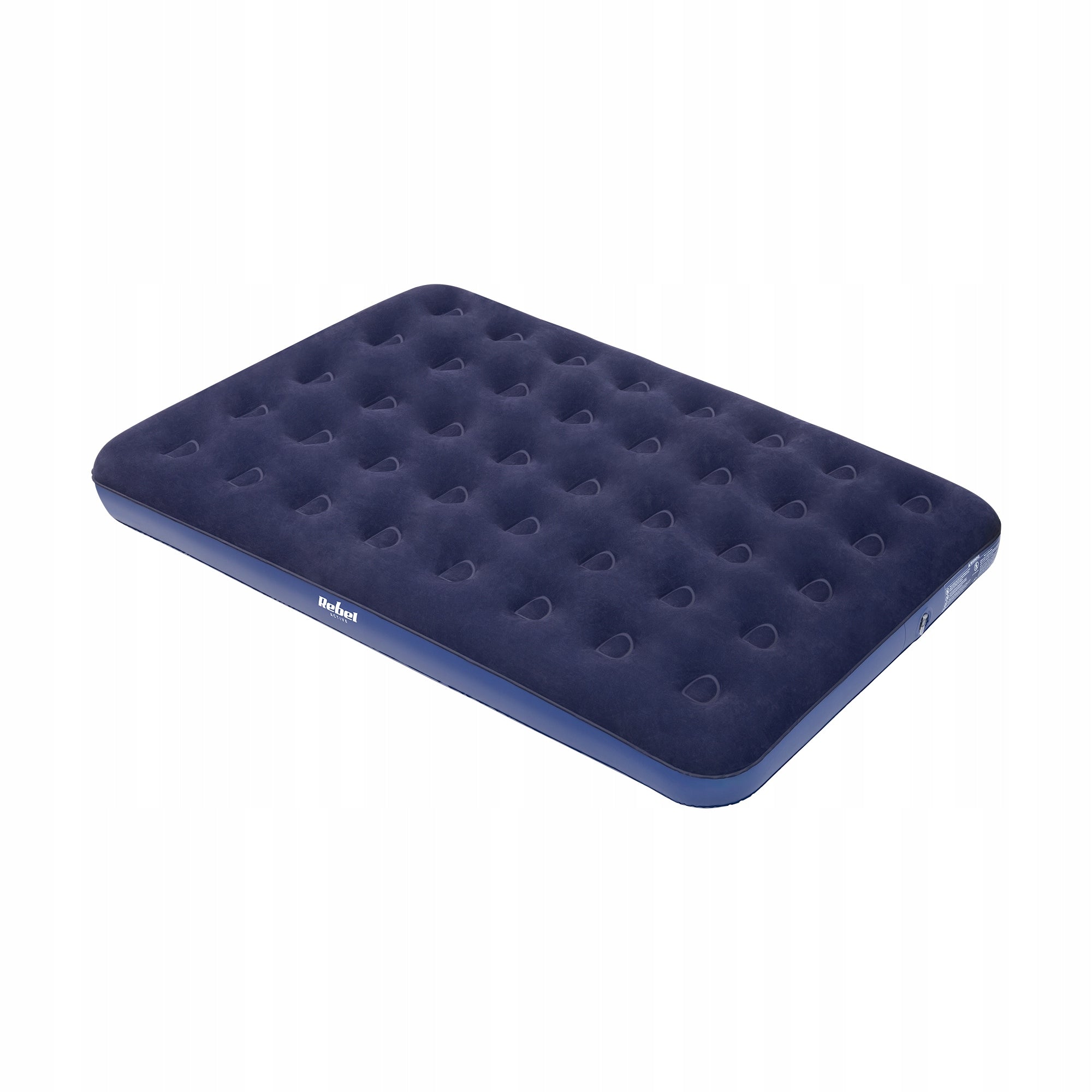 Double inflatable mattress for sleeping 191 x 137 x 22 cm Rebel Packaging status original