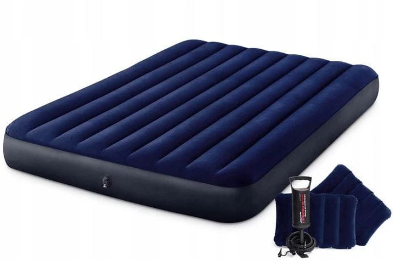 Double inflatable mattress for sleeping pillow pump Intex 64765