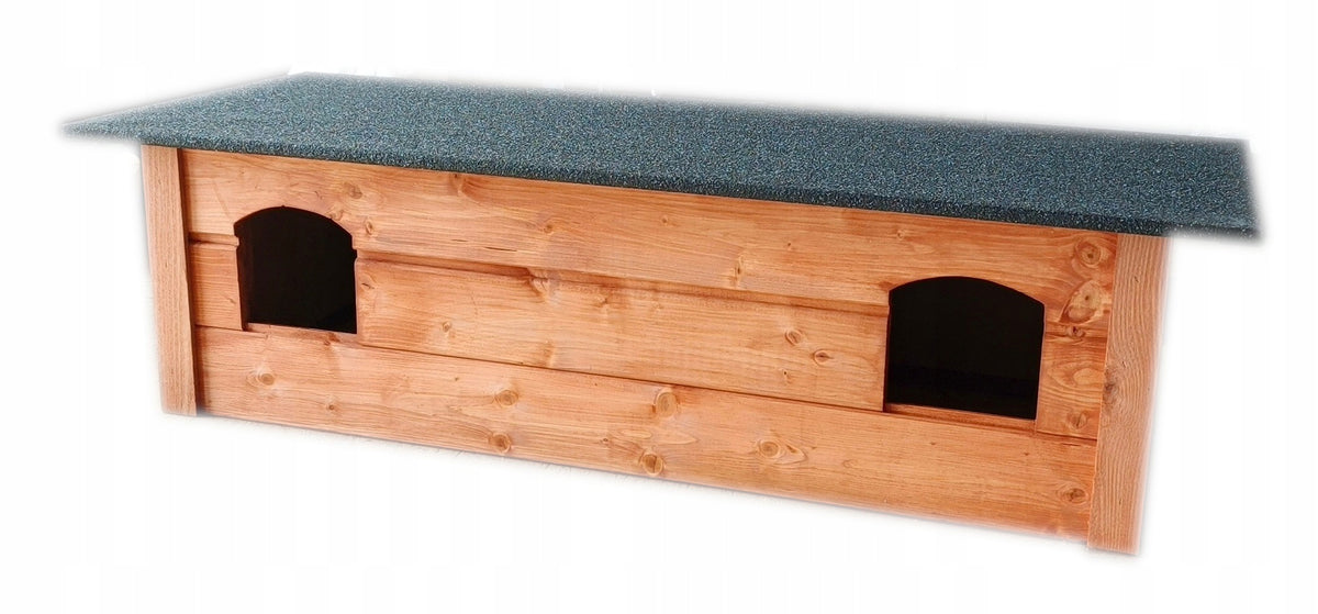 Double kennel cat house insulated cat kennel