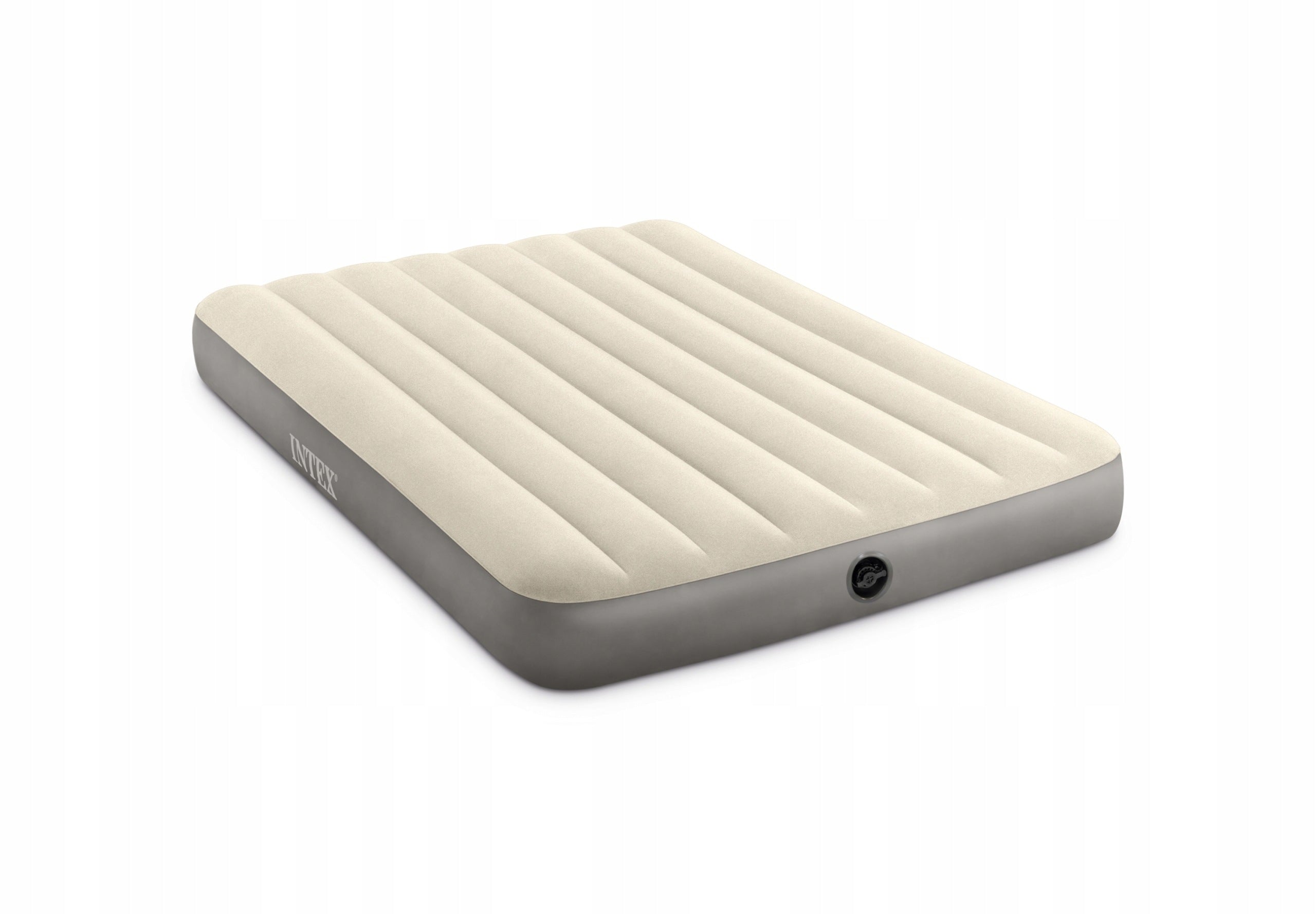 Double mattress inflatable velour bed 137x191x25 cm INTEX 64102