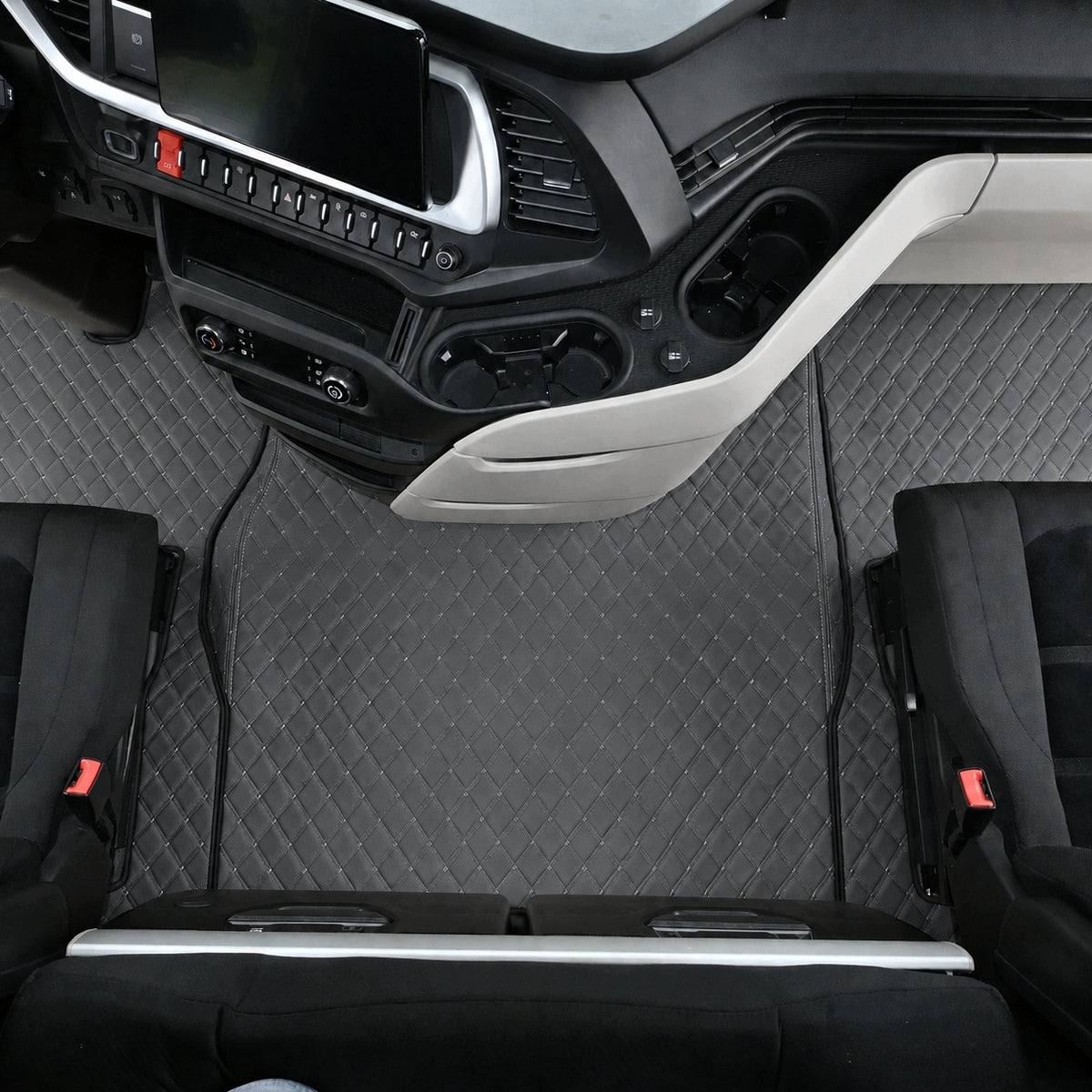 Double quilted mats ROYAL IVECO S-WAY from 2024 measure grey