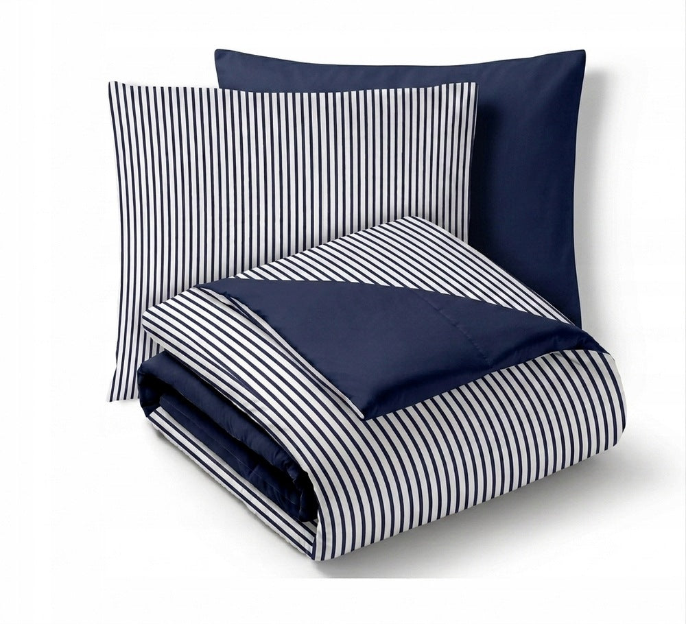 Double-sided bedding 160x200cm 2x70x80cm, 140g/m2,100% cotton pattern: Strips