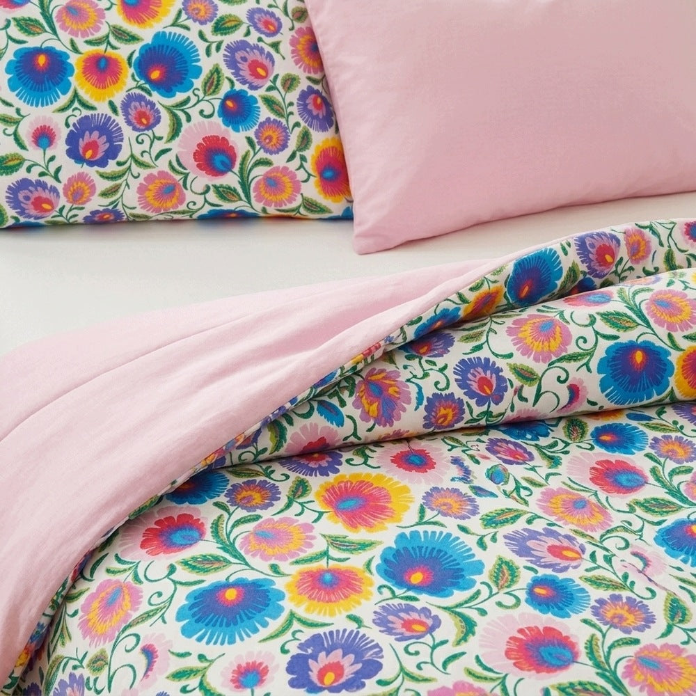 Double-sided bedding 160x200cm 2x70x80cm, 140g/m2,100% cotton pattern: Łowicki Brand Posciel-Hurt