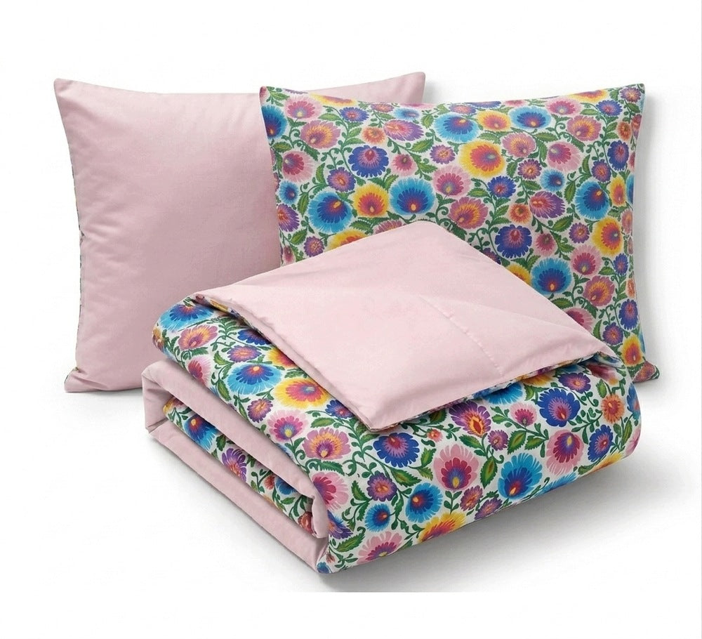 Double-sided bedding 160x200cm 2x70x80cm, 140g/m2,100% cotton pattern: Łowicki