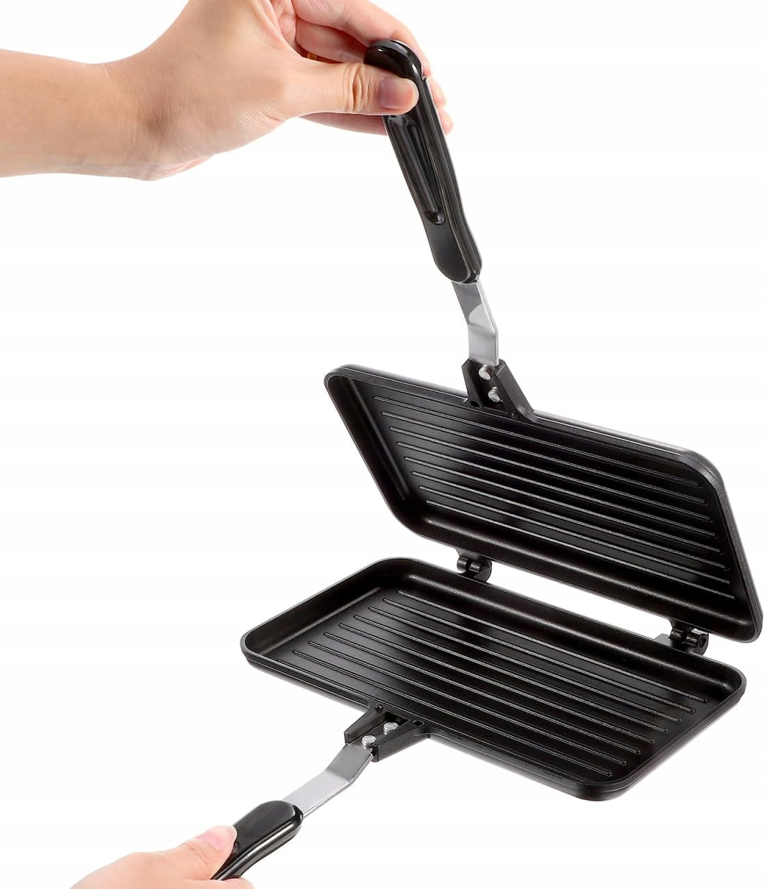 Double-sided frying pan for Toast Sandwiches Grill 35 cm BESPORTBLE Packaging status original