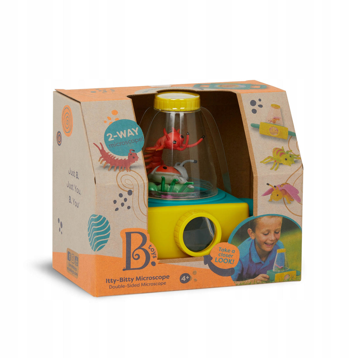 Double-sided microscope B.Toys with insects - for small scientists 4+