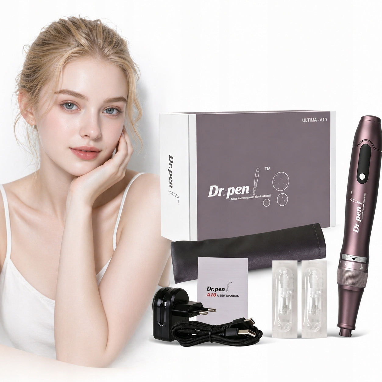 Dr Pen A10 + 20 Dermapen WIRELESS Cartridges for Mesotherapy