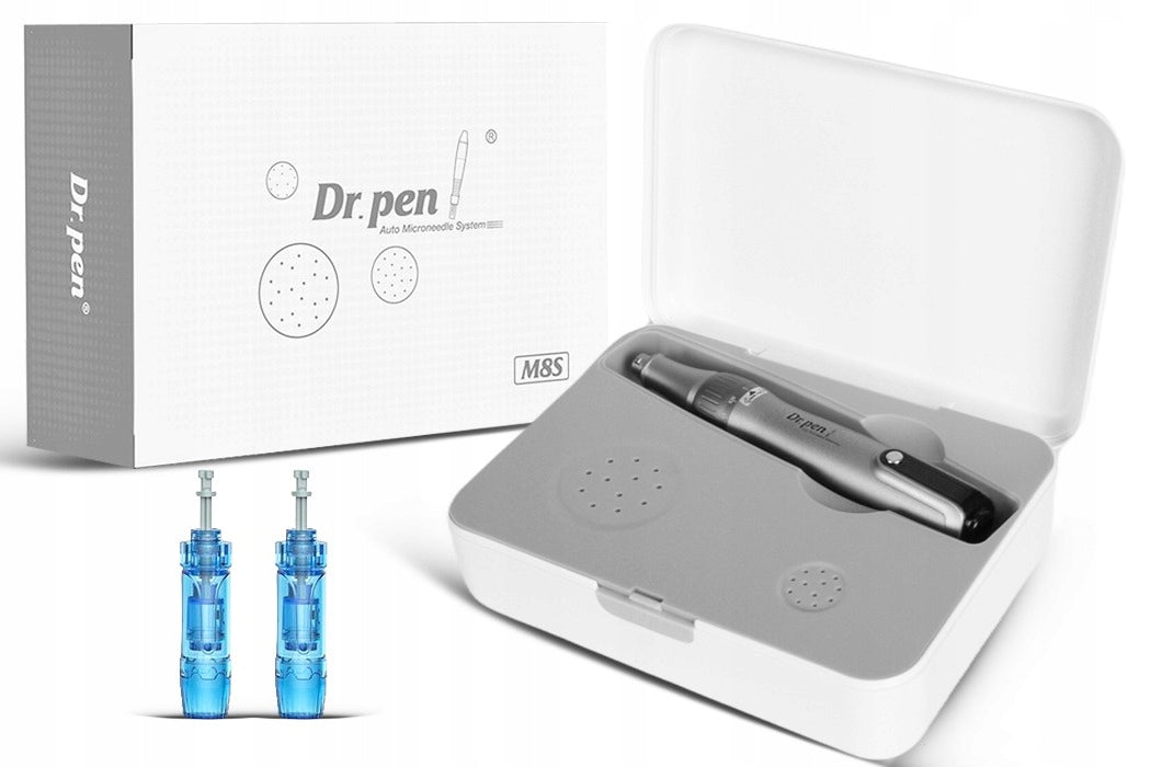 Dr Pen Dermapen M8S, Dermapen for MESOTHERAPY + 14 Cartridges Manual PL Brand Dr Pen