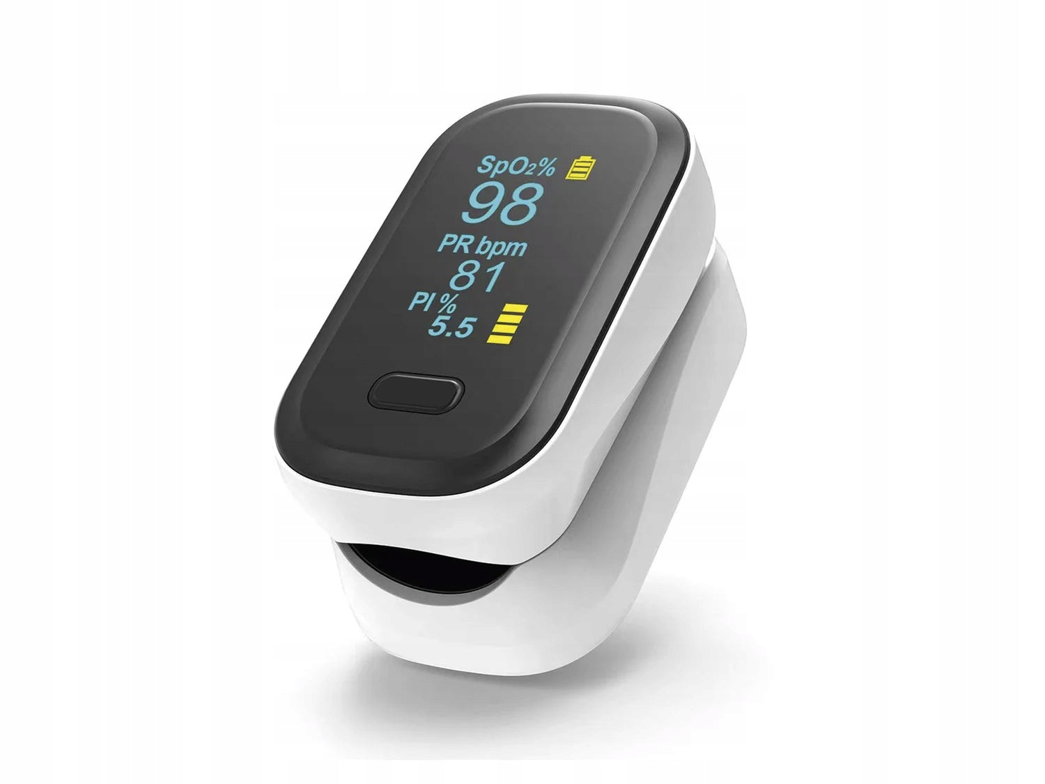 Dr. Senst Pulse Oximeter, HEART RATE MEASUREMENT, OXYGENATION MEASUREMENT, HIGH QUALITY Color white