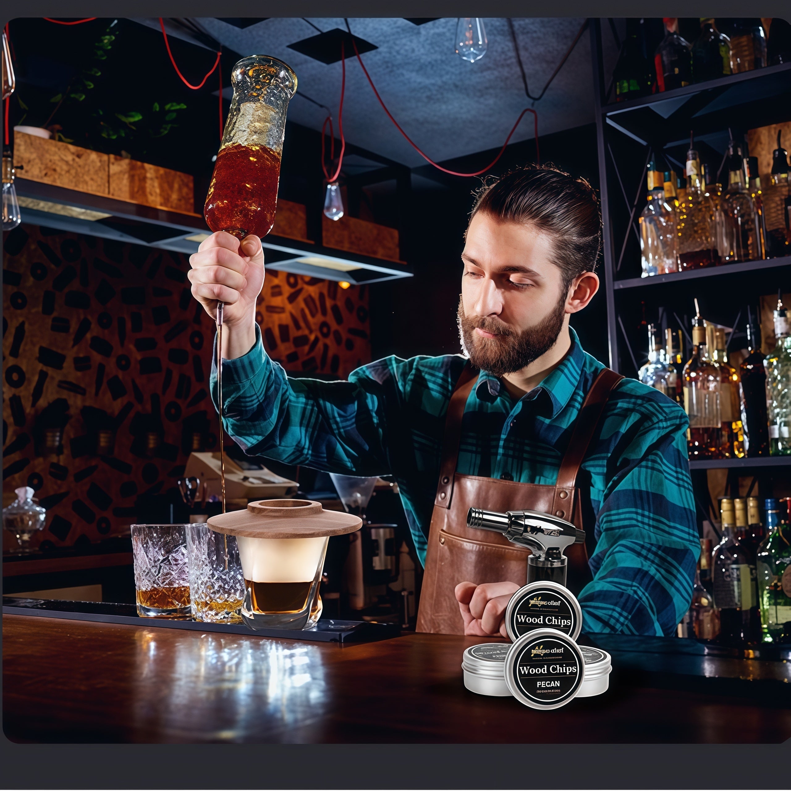 Dragoner Whiskey Smoking Kit with Tools, for Drinks, Bartending, XL Manufacturer code whiskey-8