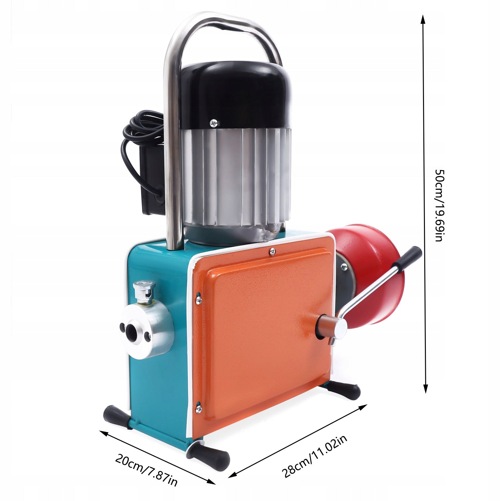 Drain Cleaning Machine 1000W 400rpm 30m Spring for Sewer Pipe Packaging status original