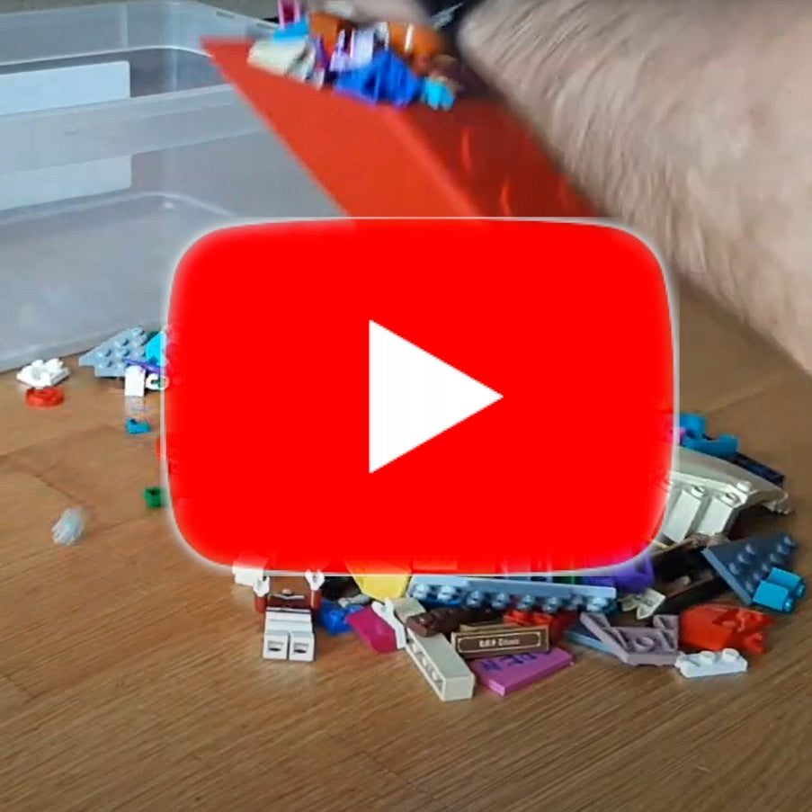 Drawer container for cleaning LEGO bricks Color red