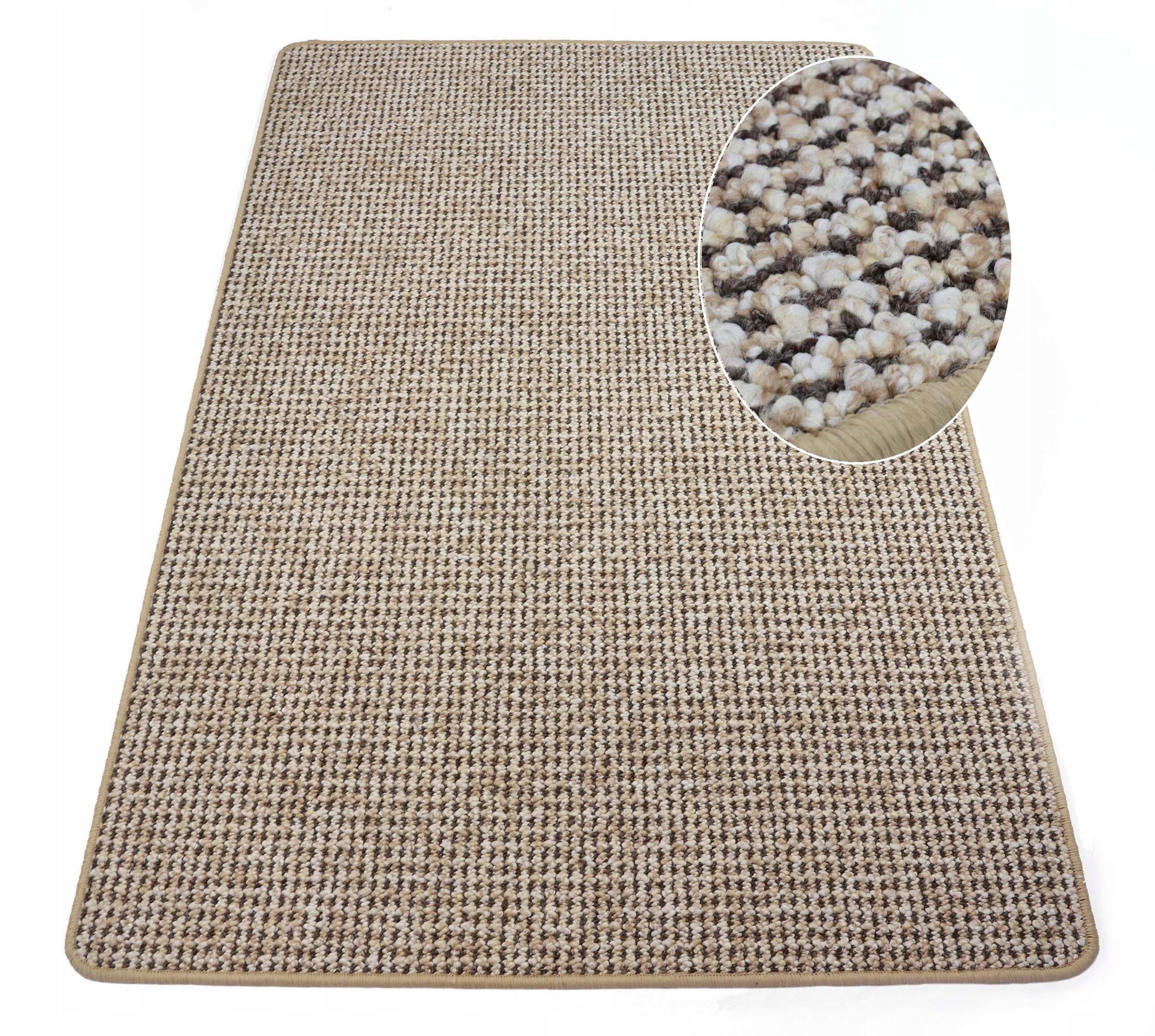 Drawstring Carpet Beige Venus To Dimension Durable Easy to Clean 100X100