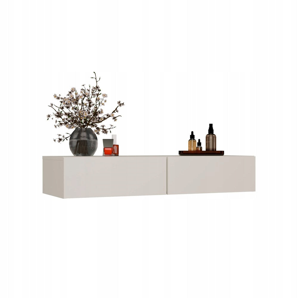 Dressing Table Cosmetic Hanging MIKA 110 Cm 2 Drawers For Bedroom CASHMERE Beige Furniture color cashmere