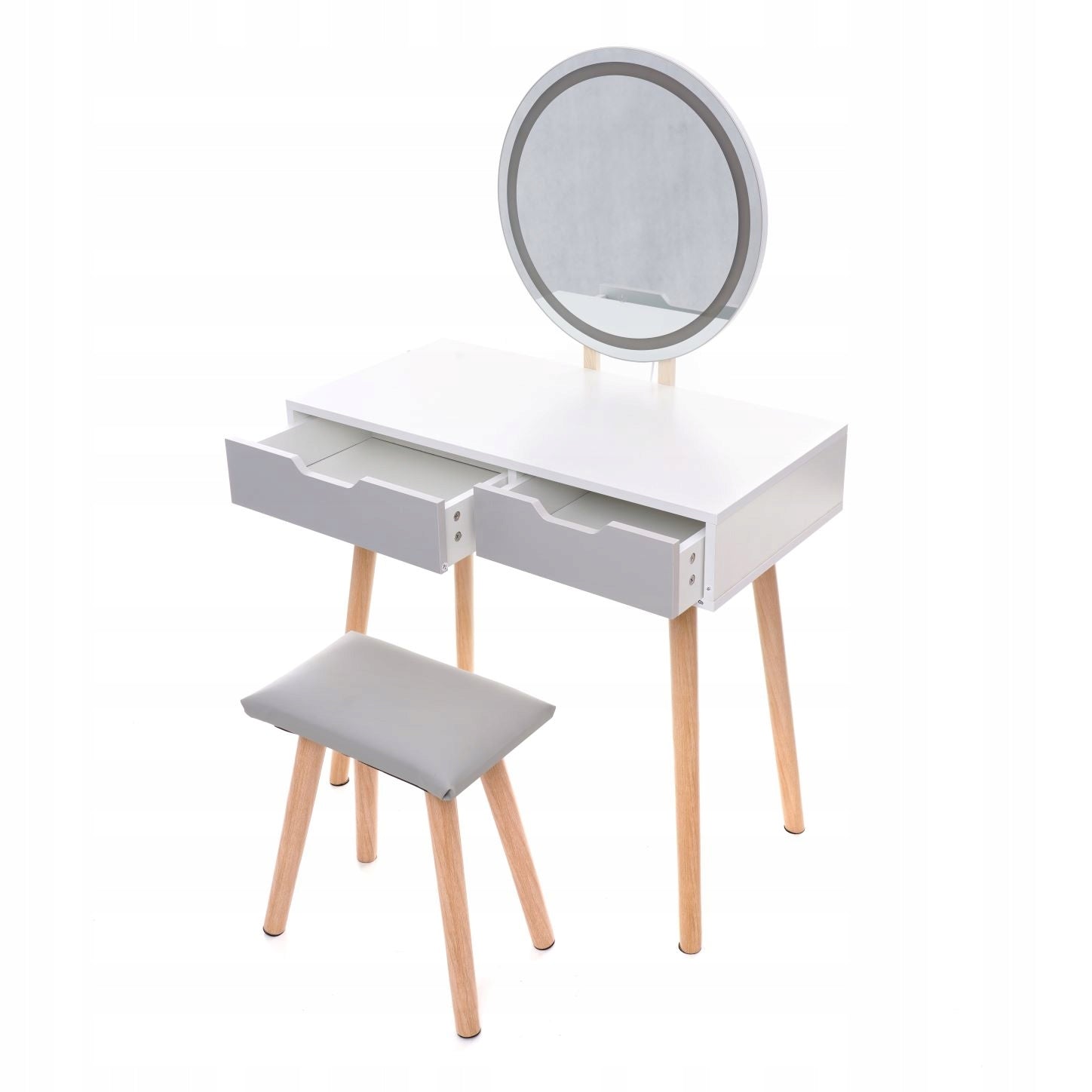 Dressing Table with mirror LED SCANDI 03 Scandinavian Brand Lucaro