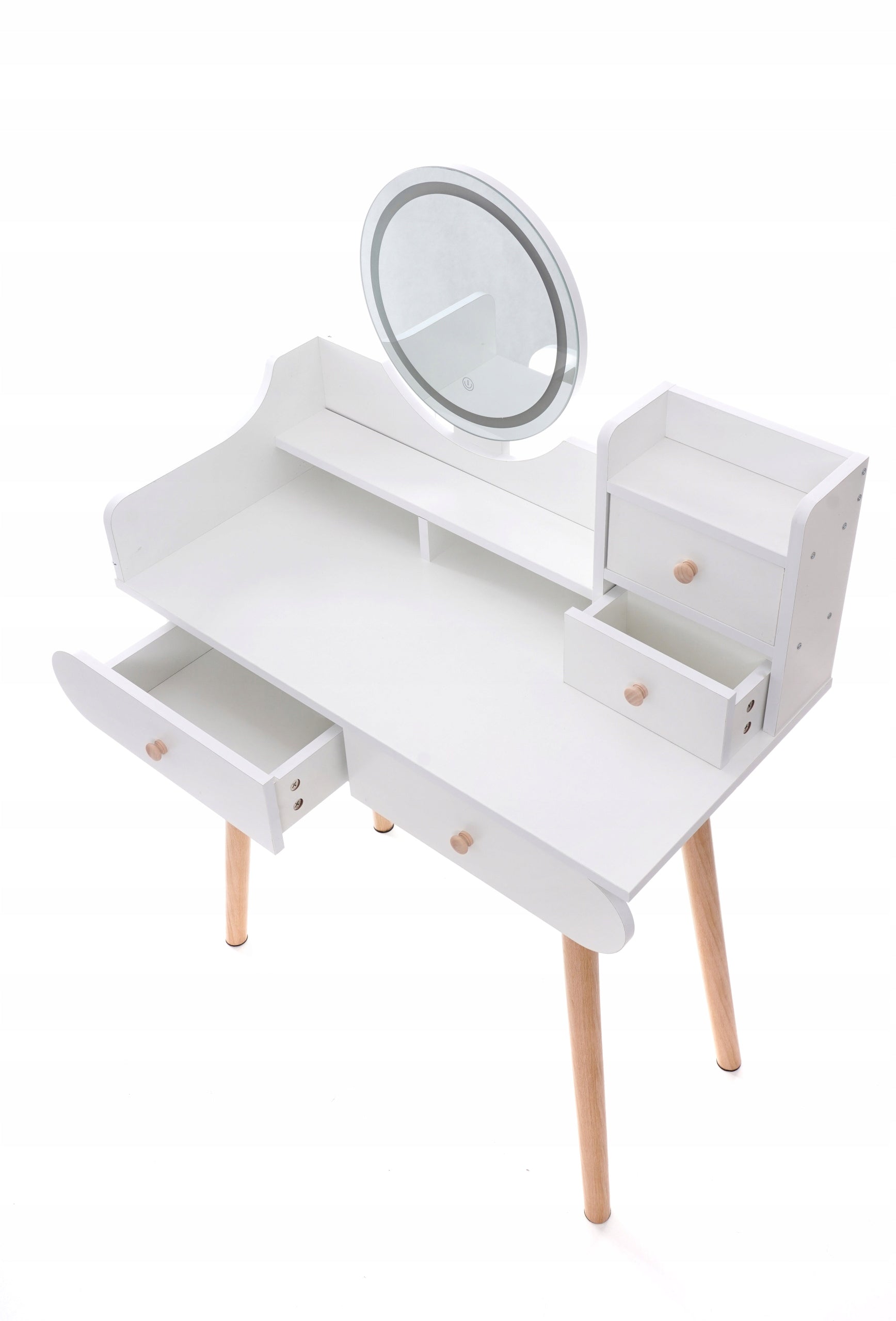 Dressing Table with mirror LED SCANDI 05 Scandinavian Furniture width 80 cm