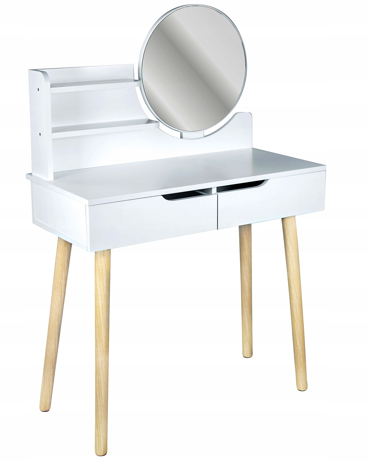 Dressing Table with mirror SCANDI cosmetic Scandinavian Furniture height 122 cm