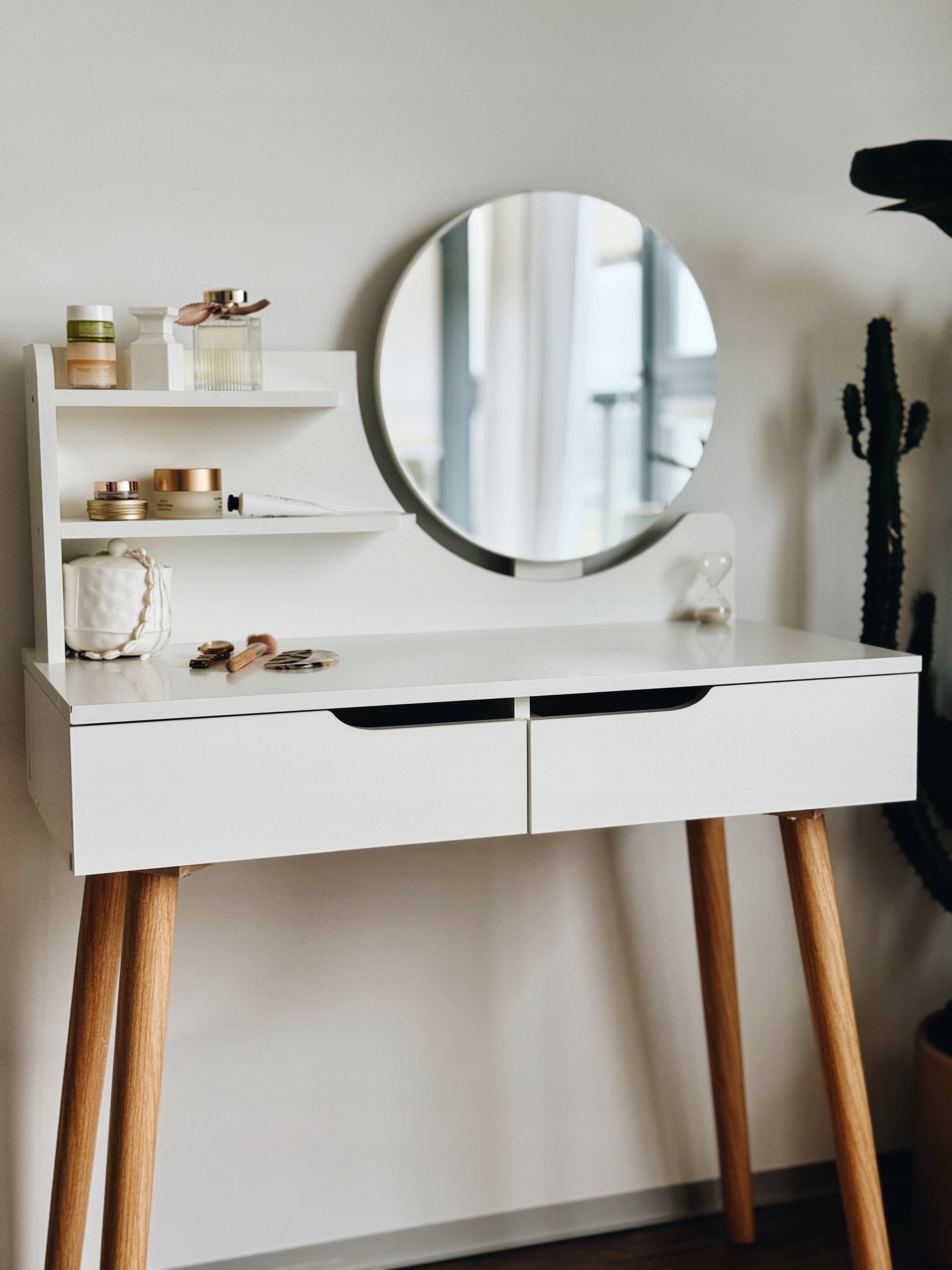 Dressing Table with mirror SCANDI cosmetic Scandinavian Material MDF board