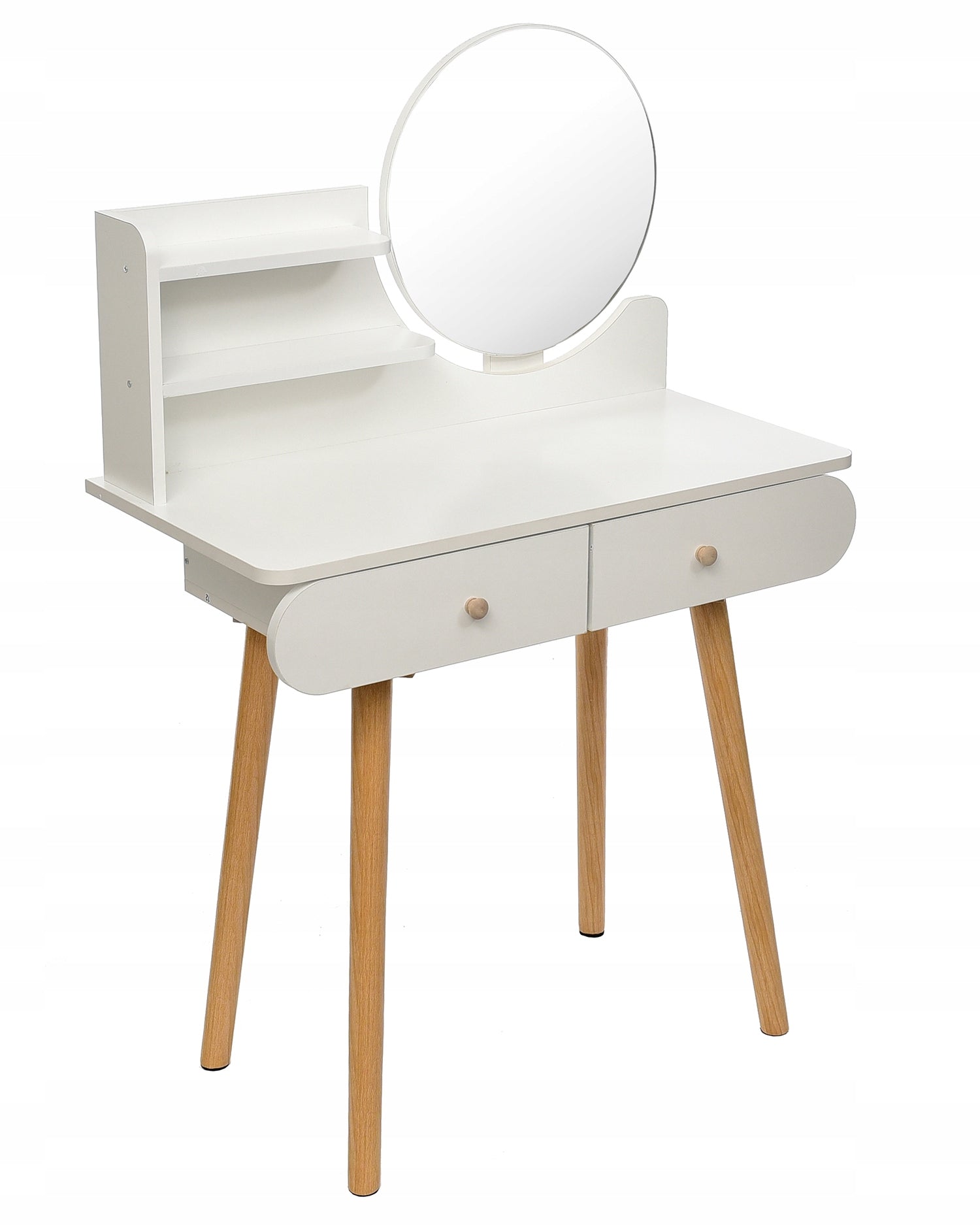Dressing Table with mirror SCANDI cosmetic Scandinavian white Material MDF board
