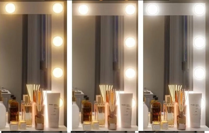 Dressing Table with mirror cosmetic DESK 12 LED for makeup TL08/BL808 WHITE Brand Ekspand