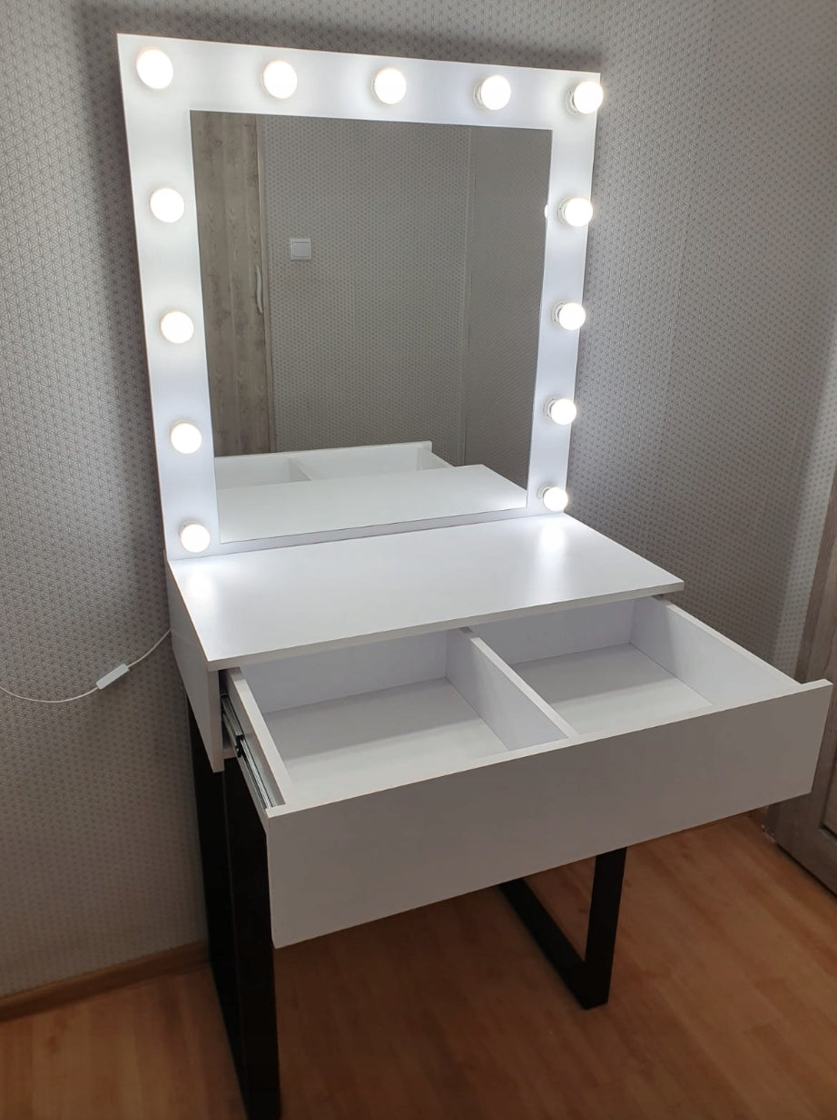 Dressing table AMI 80 CN - FOR MAKEUP, MAKEUP, MAKE UP Color white