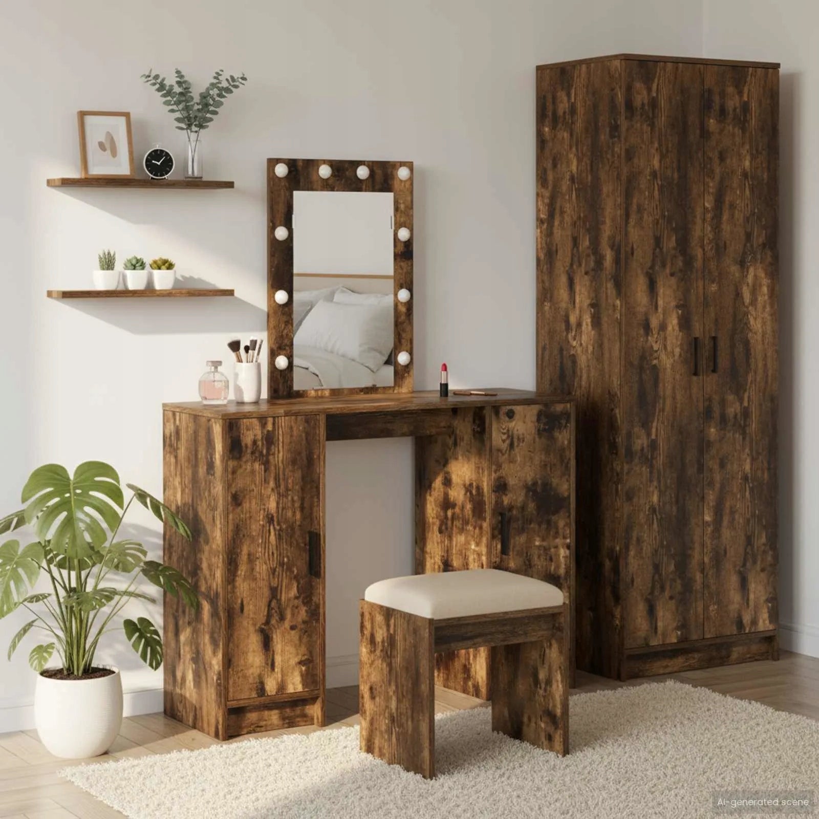 Dressing table Brown 102 x 33 x 135 cm Wood-based material Medical device no