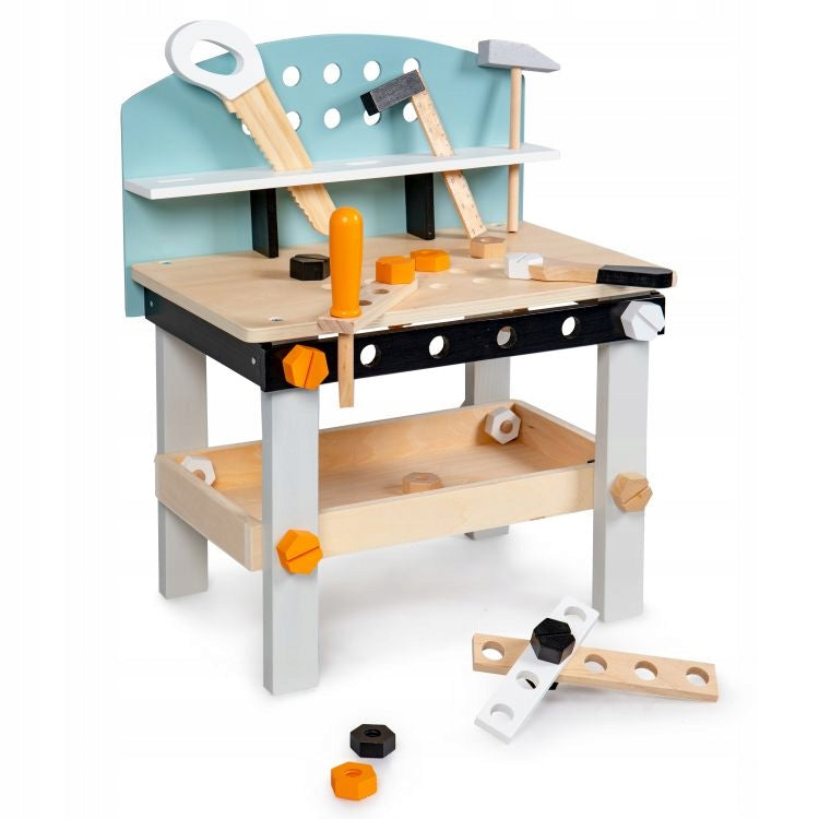 Dřevěná dílna pro děti ECOTOYS, 38 dílů, od 3 let Manufacturer code 1178