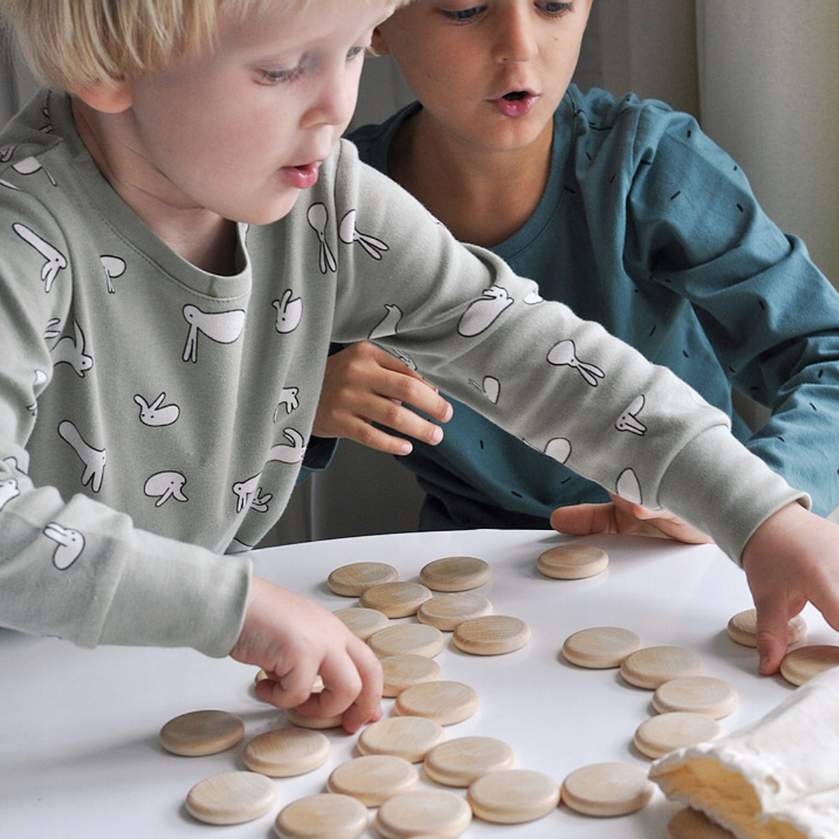 Dřevěné pexeso Domácí zvířata paměťová hra Montessori pro děti 3+ Packaging status original
