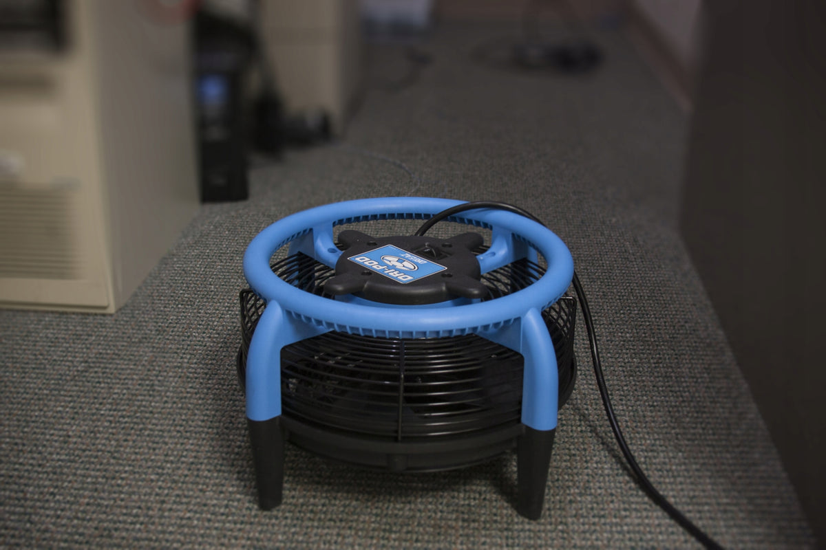Dri-Pod Fan Floor and Upholstery Dehumidifier 360° Packaging status original