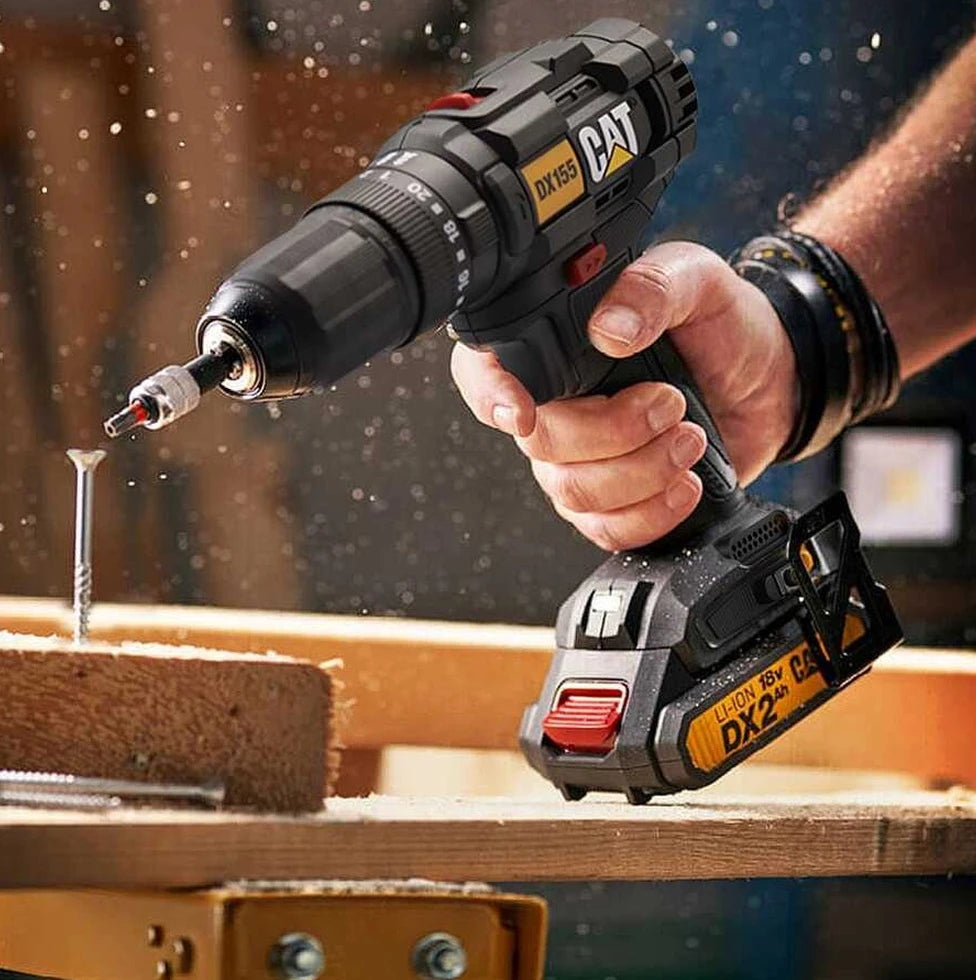 Drill/Driver with IMPACT CAT 18V 50Nm BATTERY CHARGER + ELEMENTS Manufacturer code DX155.1