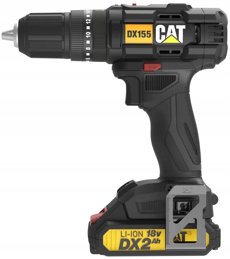 Drill/Driver with IMPACT CAT 18V 50Nm BATTERY CHARGER + ELEMENTS Packaging status original