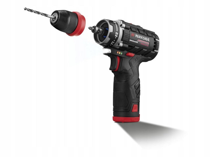 Drill brushless screwdriver Parkside PBSPA 12V 2ah x2 + charger Manufacturer code PBSPA 12 E4