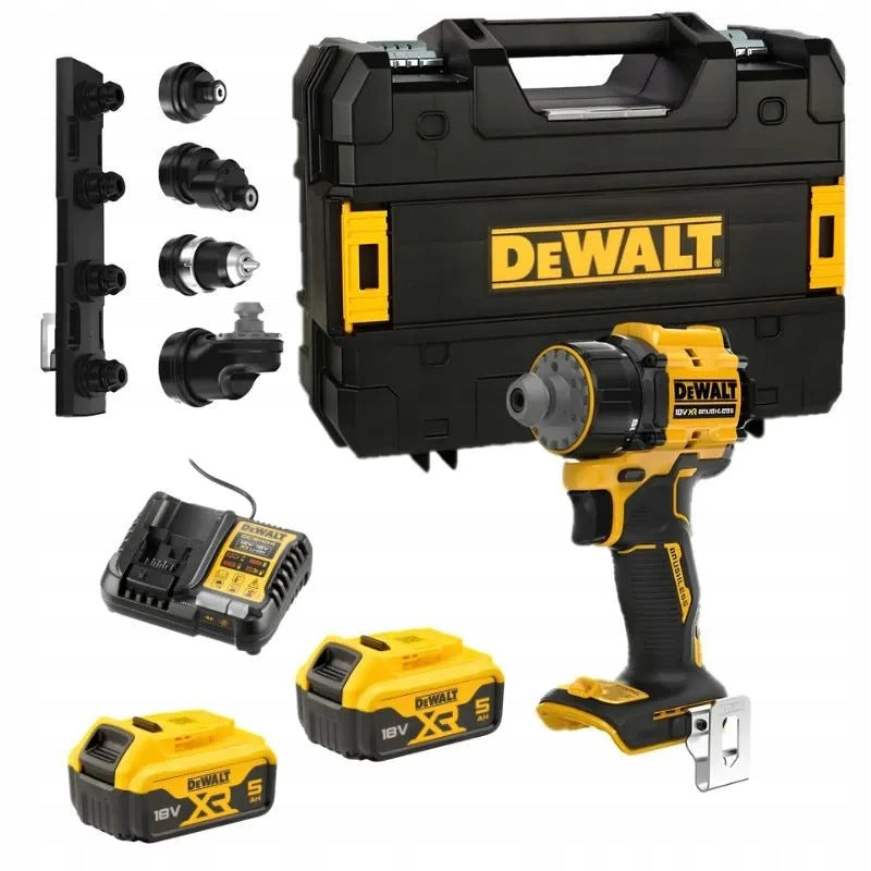 Drill/driver DeWALT DCD803P2T 18V XR 2x5Ah 4 interchangeable heads
