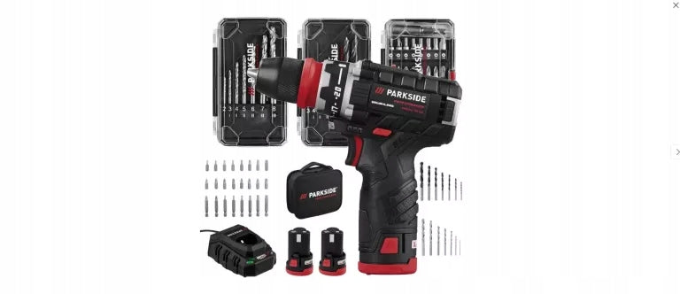Drill/driver Parkside Performance 12 V cordless 2-speed E4