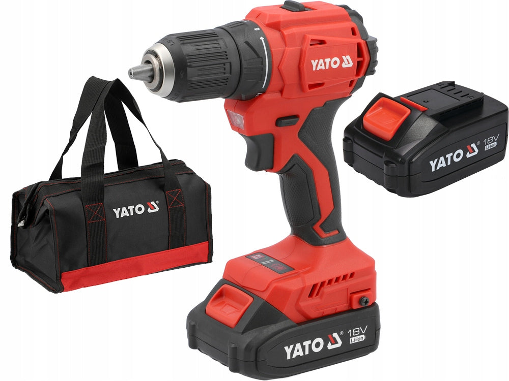 Drilling Machine 2 Cordless 2X2.0 Ah YATO 45Nm + Bag YT-8277905