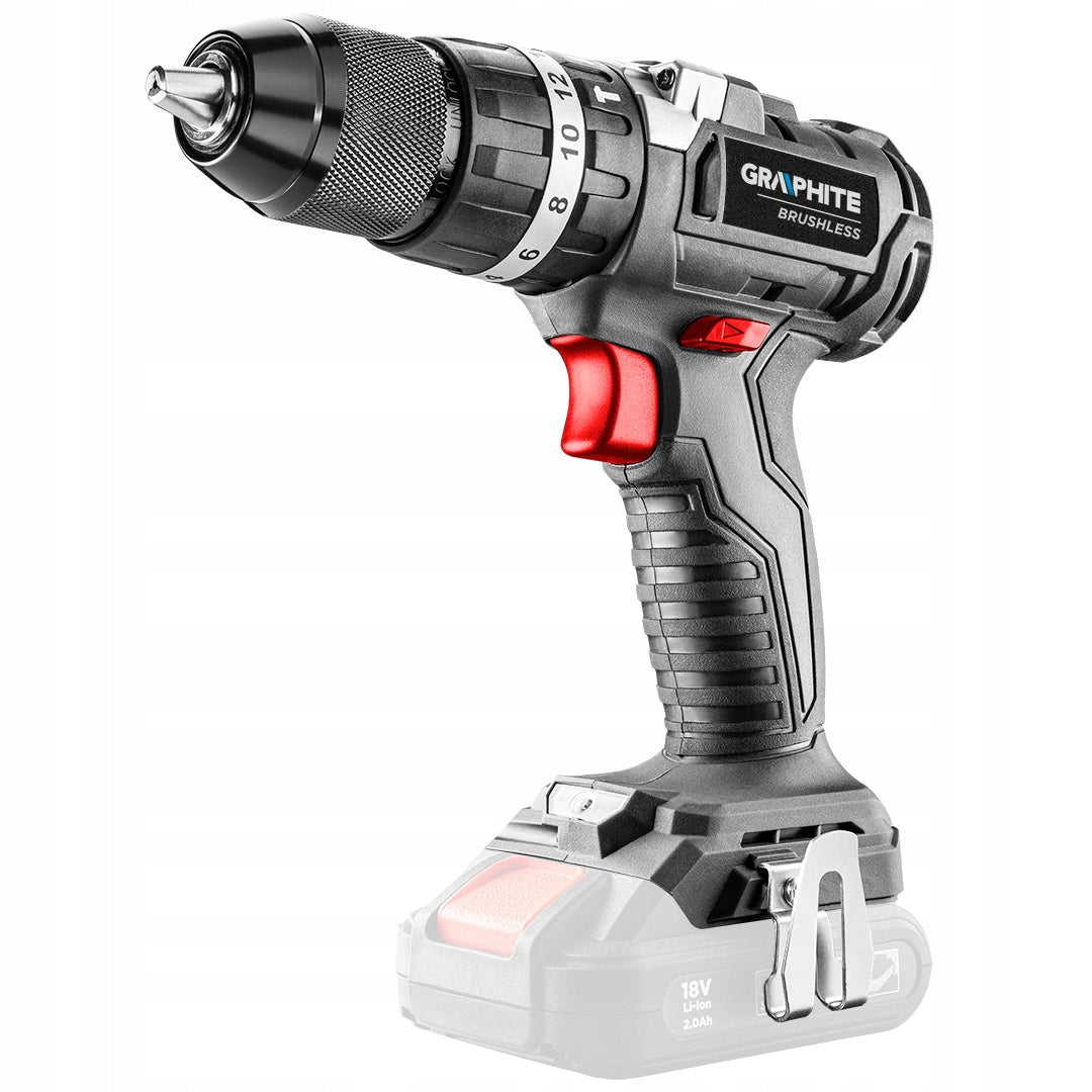 Drilling Machine Impact Brushless + Battery 4Ah+ Charger GRAPHITE Packaging status original