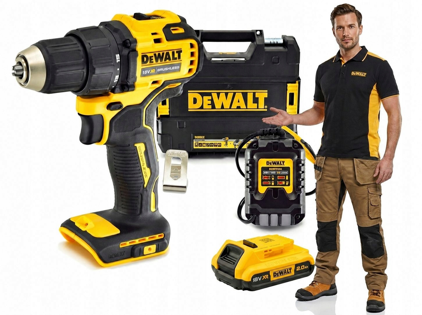 Drilling machine DeWalt cordless DCD708D1T-QW 18V XR / PL /