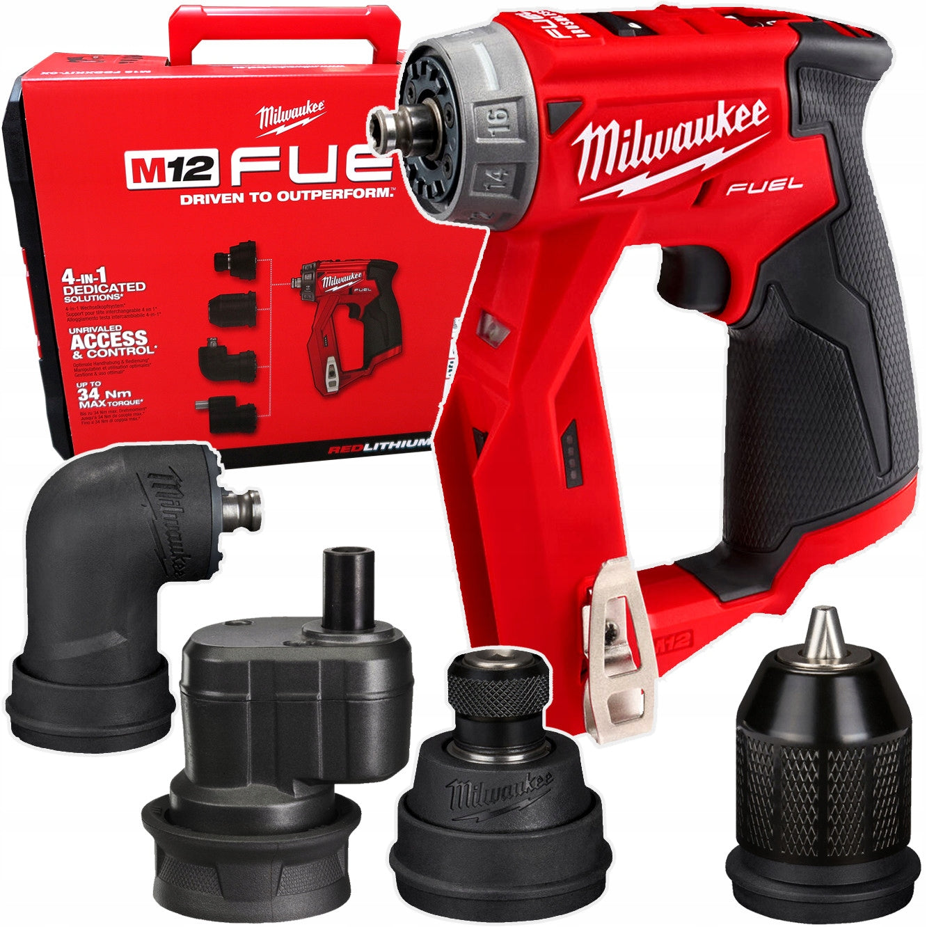 Drilling machine Milwaukee M12 FDDXKIT-0X 4 heads Fuel 12V Suitcase