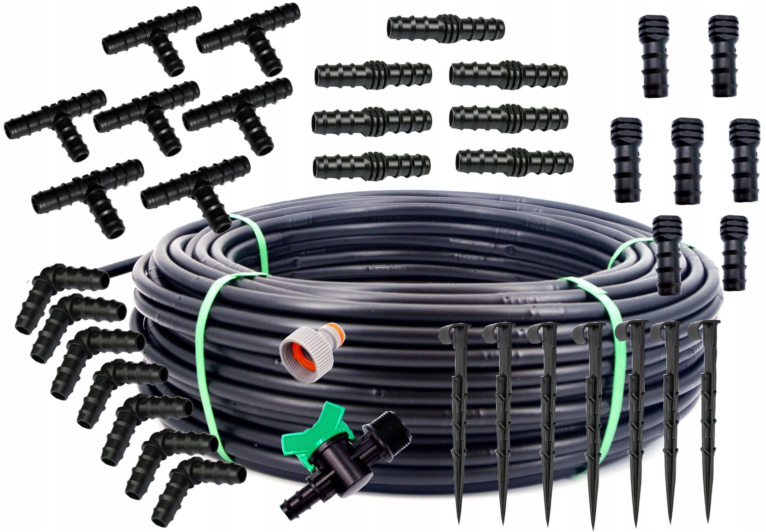 Drip line 100m +100 pins /130 accessories
