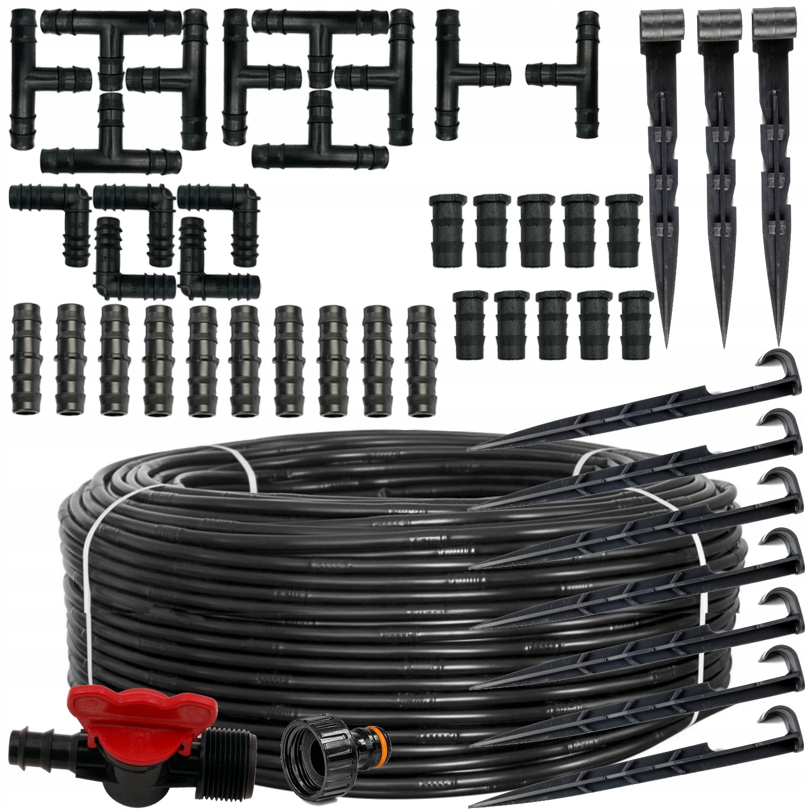 Drip line 100m + 100 pins/137 accessories STRONG droplet