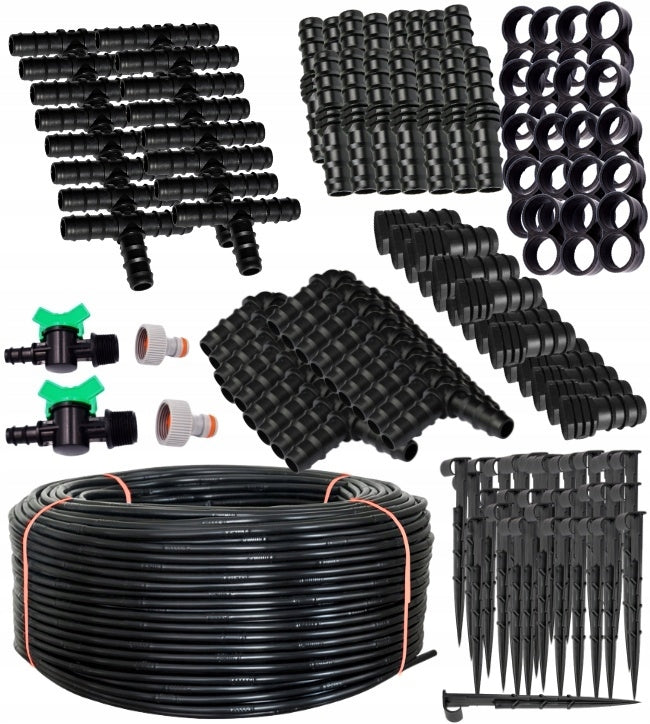 Drip line 100m + 192 ACCESSORIES XXXL PREMIUM Packaging status original