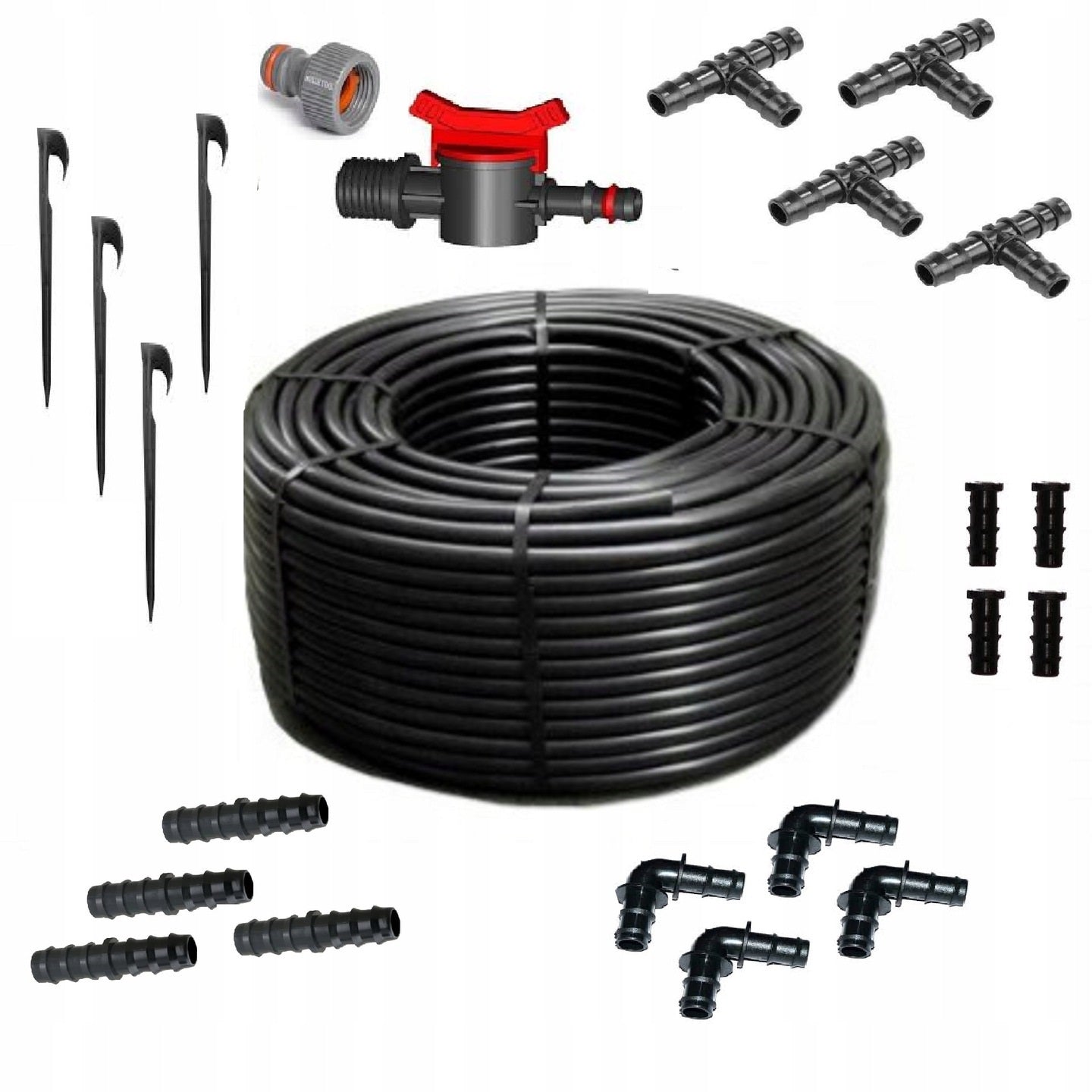 Drip line 100m + 68 elements + freebie