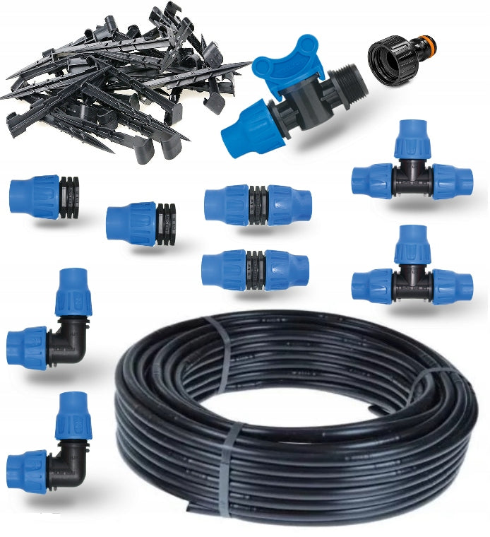 Drip line 25m with pressure compensation set PREMIUM