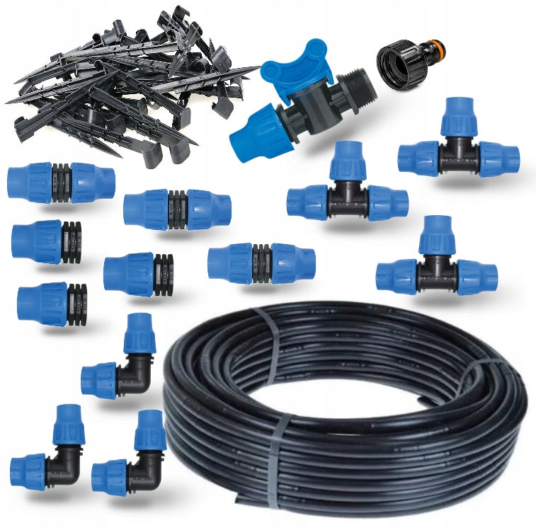 Drip line 50m with pressure compensation set PREMIUM