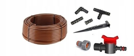 Drip line with COMPENSATION 100m + 68 BROWN