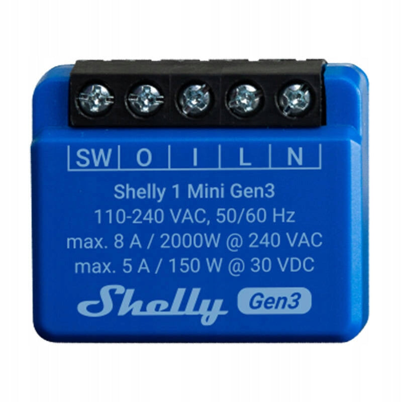 Driver Shelly Mini Gen3 WiFi mains power 1 pc. Brand Shelly