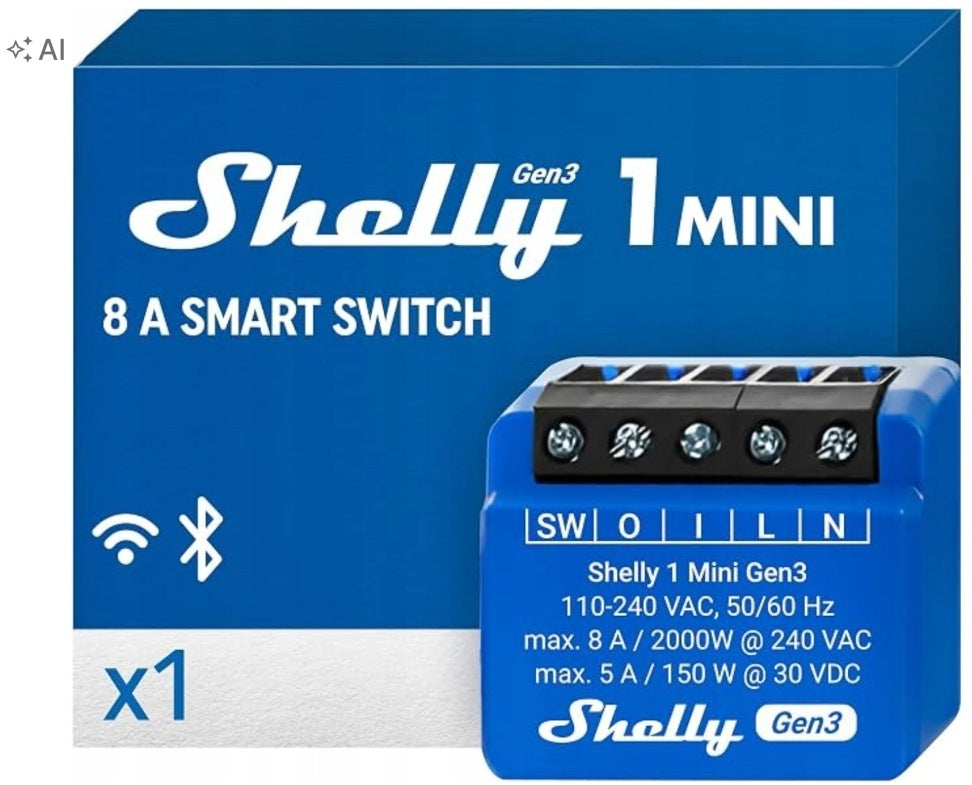 Driver Shelly Mini Gen3 WiFi mains power 1 pc.