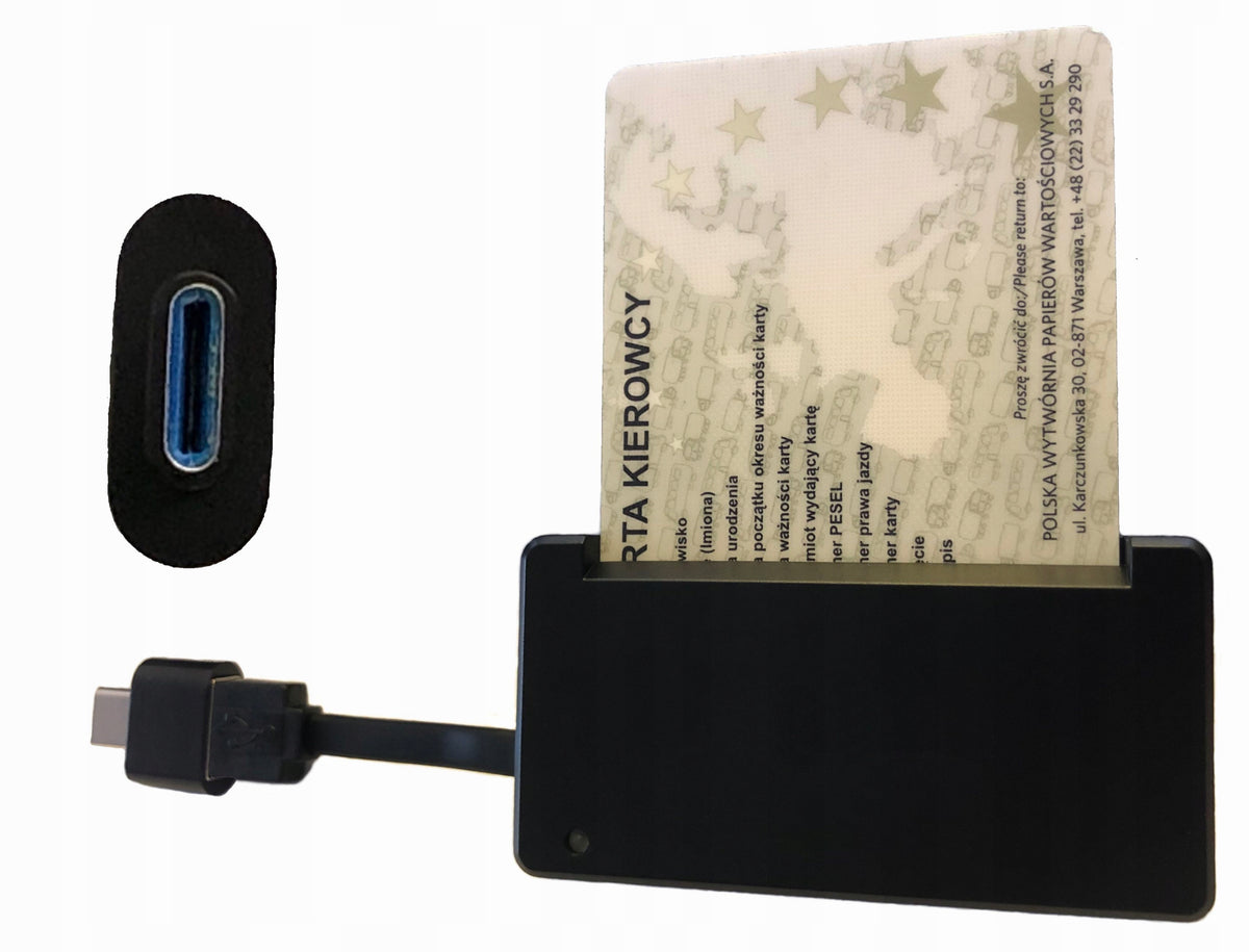 Driver card reader, USB-C phone with PROGRAM