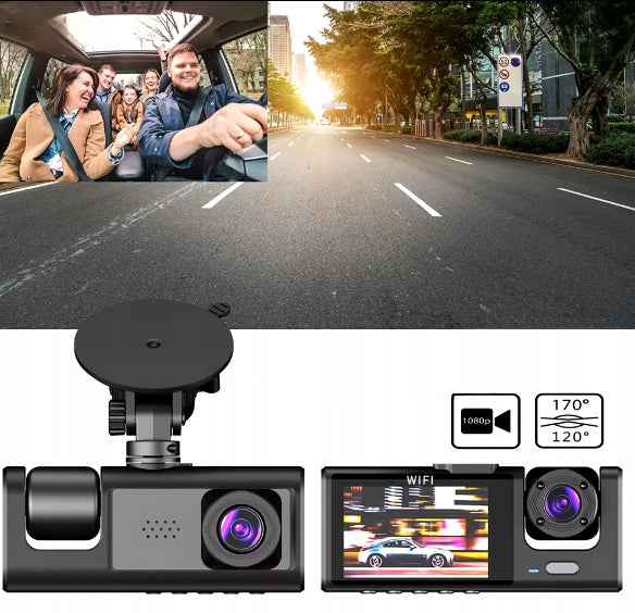 Driving Recorder Reversing Camera Driving Video Recorder Front Rear Menu PL Brand no brand