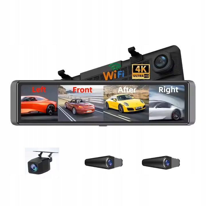 Driving recorder 4 cameras zone 360 blind spot